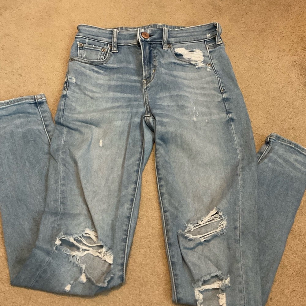 Like new distressed jeans American Eagle